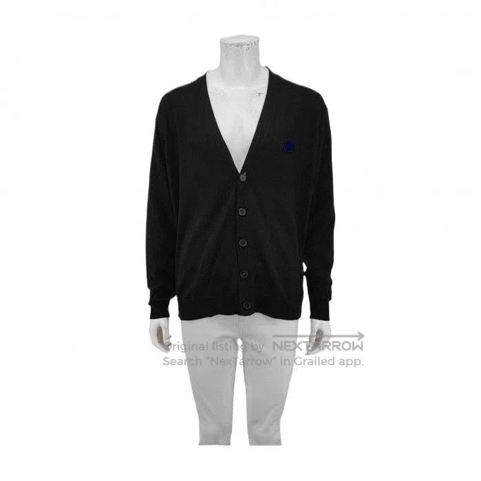 Loewe LOEWE Men's Black Wool Short Cardigan. Size US L / EU 52-54 / 3 - 1 Thumbnail