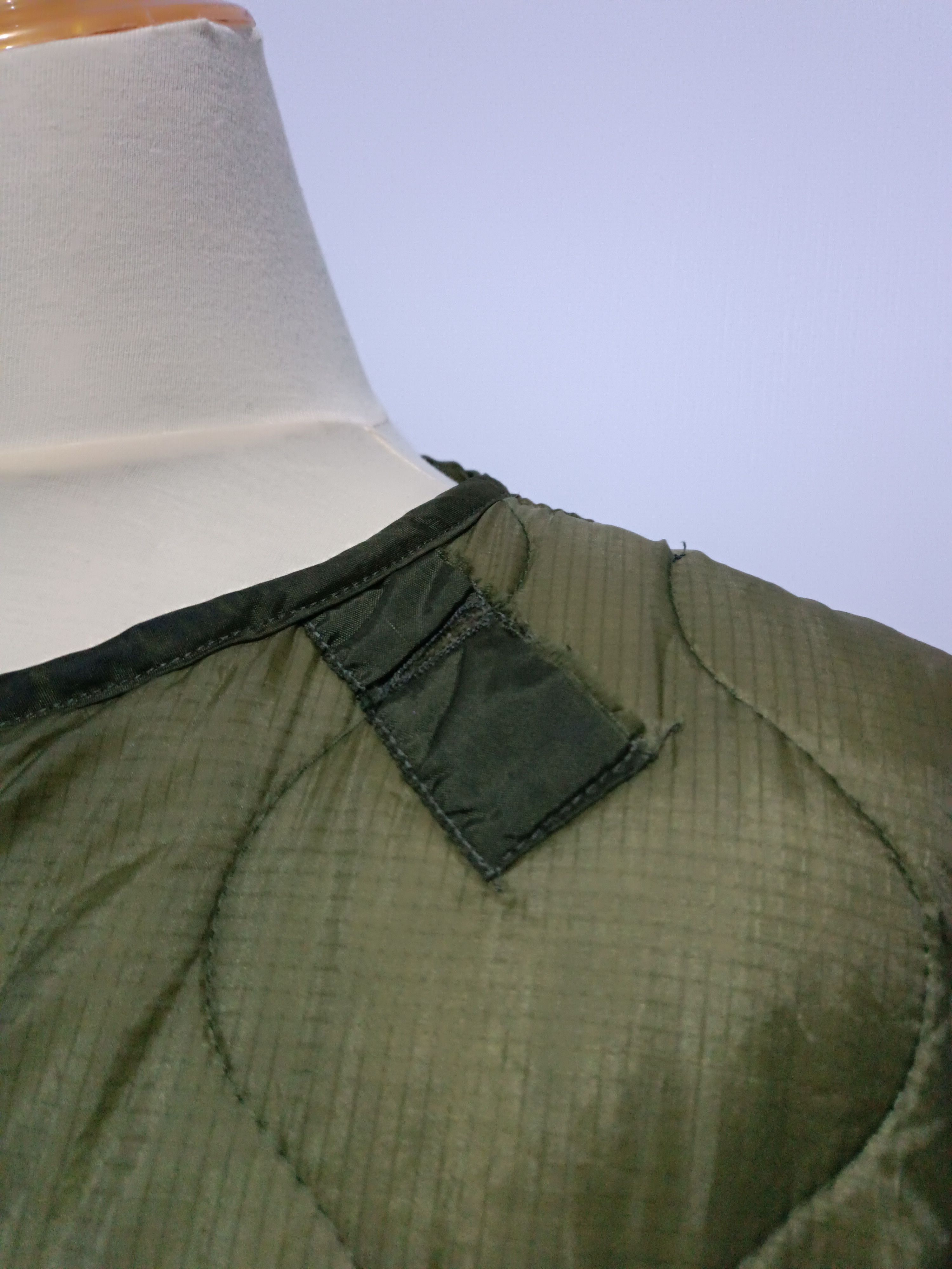Japanese Brand × Vintage Remake Costum Linen M65 H Ash Quilted Coat In Khaki Size US M / EU 48-50 / 2 - 2 Thumbnail