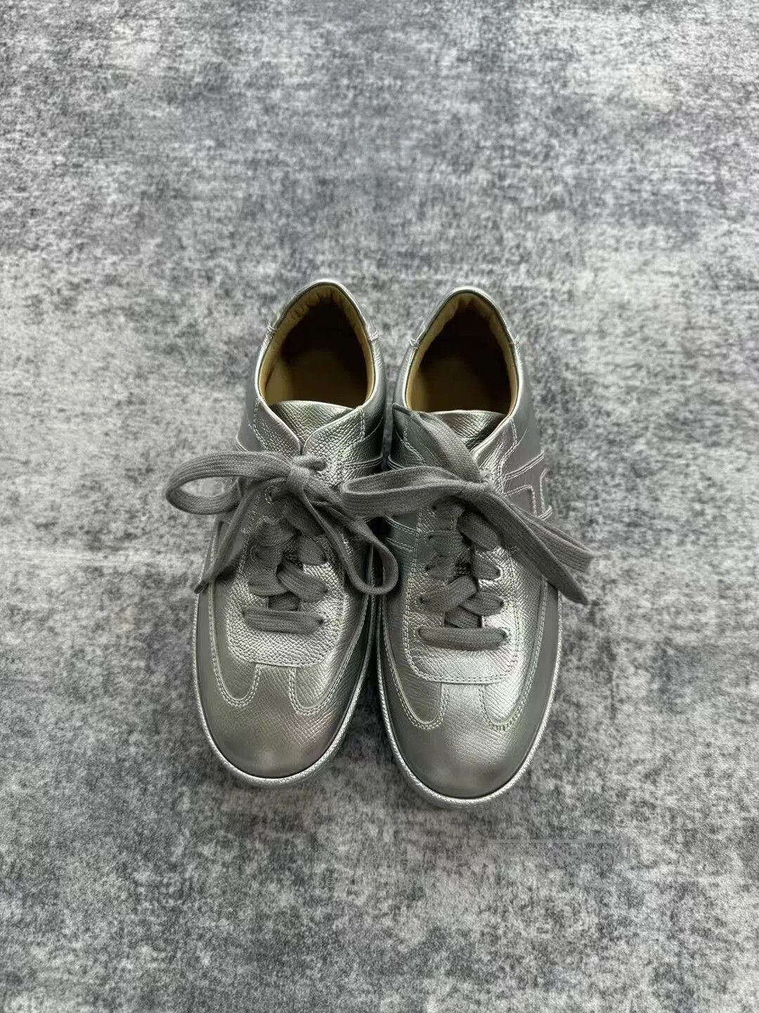 Hermes Hermes Silver Sneakers. Size US 5.5 / IT 35.5 - 2 Thumbnail