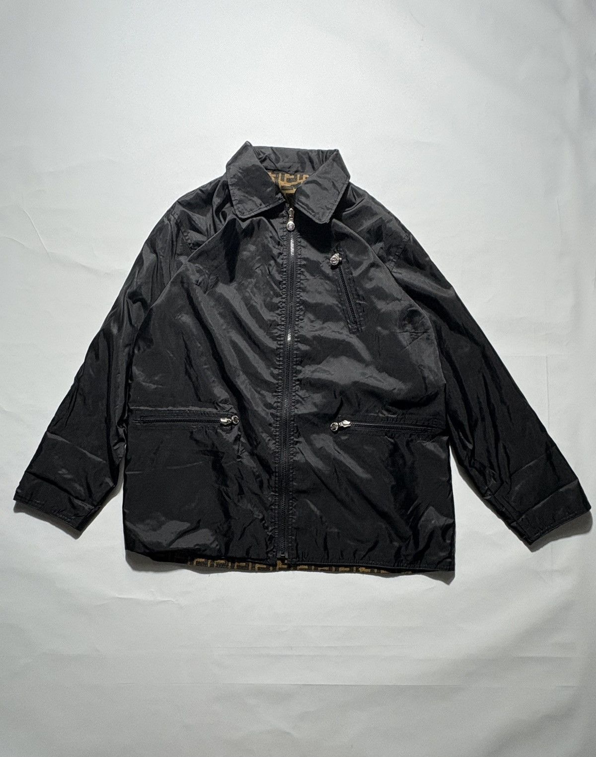 Fendi 1990’S FENDI ZUCCA MONOGRAM REVERSIBLE JACKET Size US XL / EU 56 / 4 - 3 Thumbnail