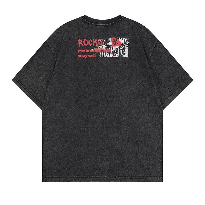 Japanese Brand Vintage washed distressed rock band print washed T-shirt Size US M / EU 48-50 / 2 - 2 Thumbnail
