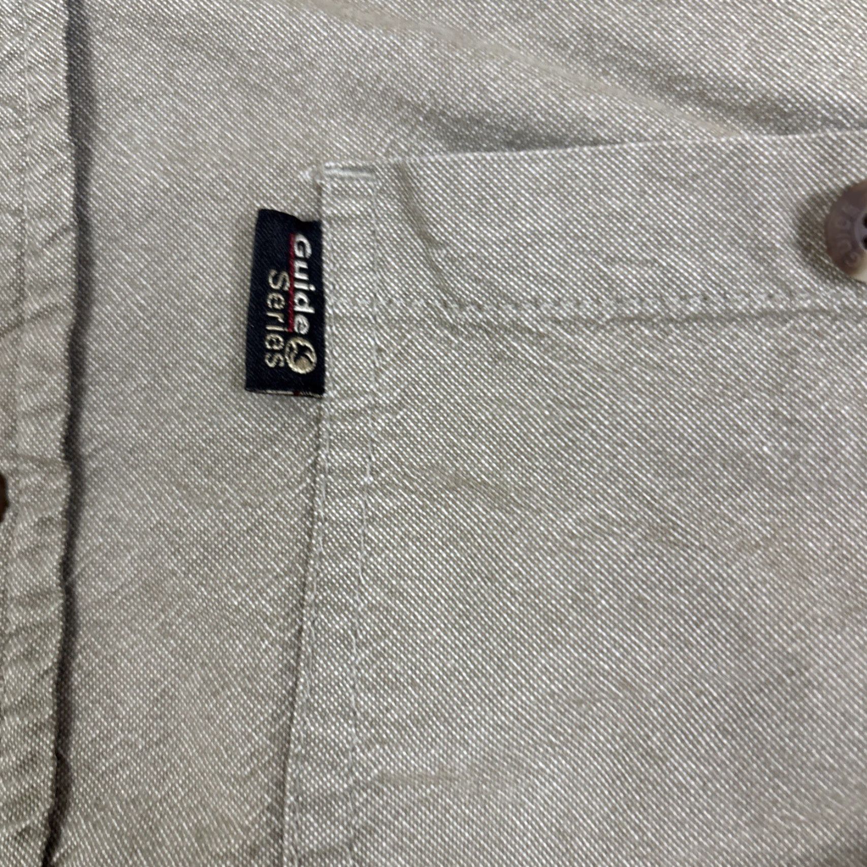 Vintage Guide Series Button-Up Shirt Men’s XL Beige Khaki Hunting Padded Shooting Shirt Mens XL Beige Padded Short Sleeve Size US XL / EU 56 / 4 - 2 Thumbnail