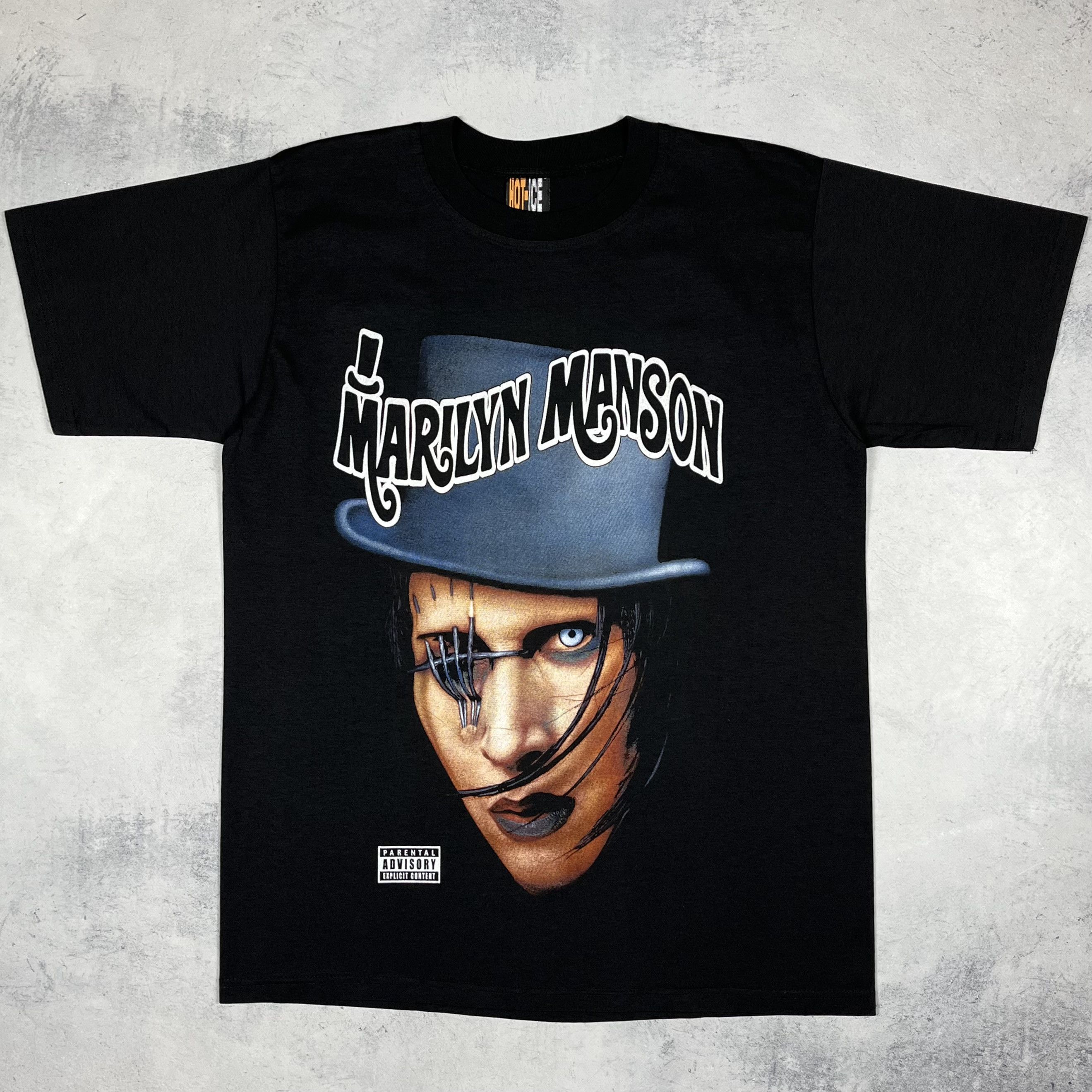 Band Tees Vintage Marilyn Manson Big Face Rare Rock Band T Shirt 90’s Size US L / EU 52-54 / 3 - 2 Thumbnail