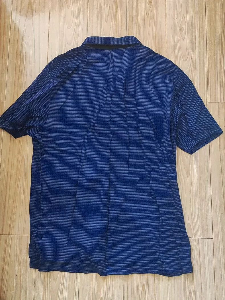 Versace Versace Thin plaid short-sleeved polo shirt Size US M / EU 48-50 / 2 - 5 Thumbnail
