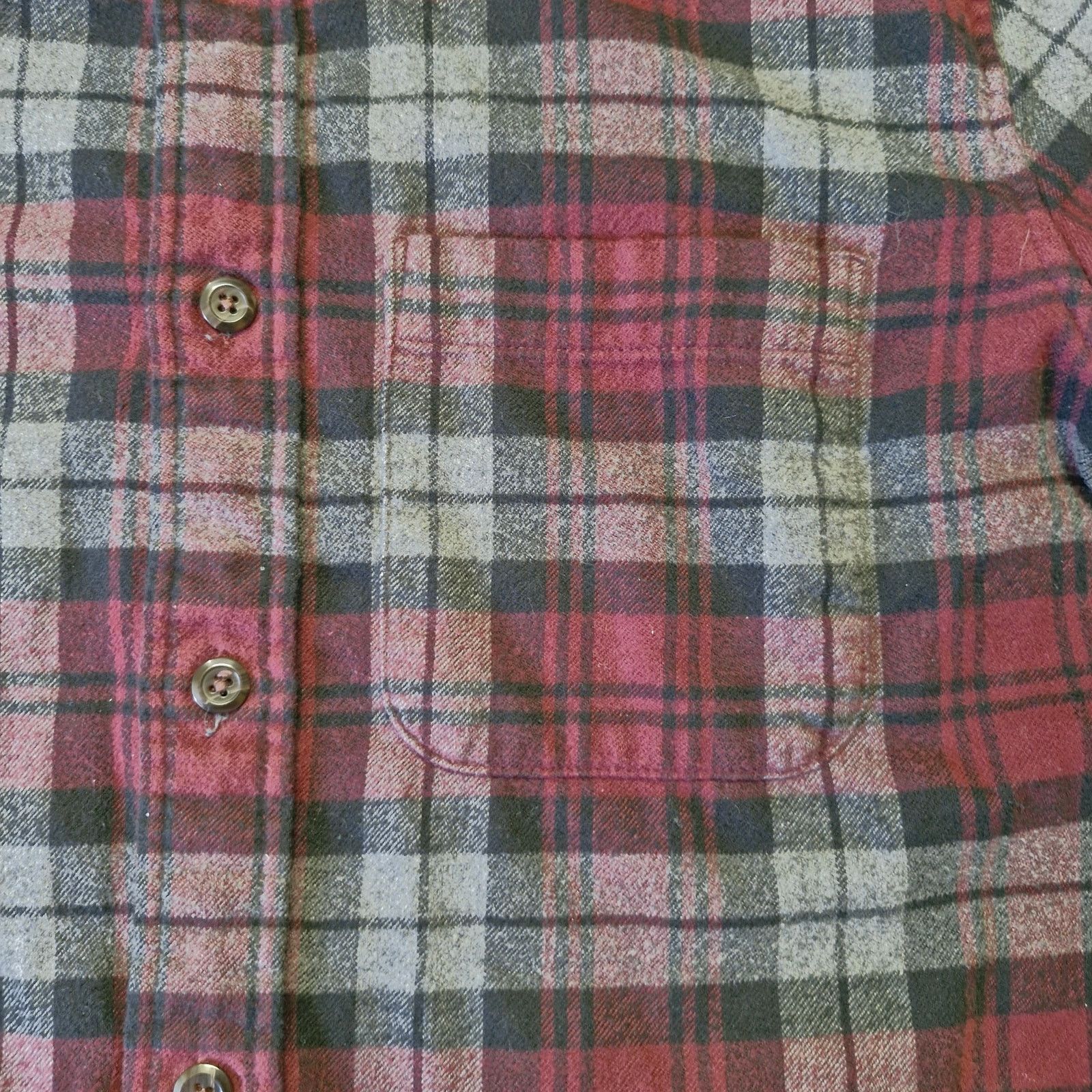 Abercrombie & Fitch Abercrombie Muscle Fit Plaid Shirt Medium Red Grey Button Up Size US M / EU 48-50 / 2 - 3 Thumbnail