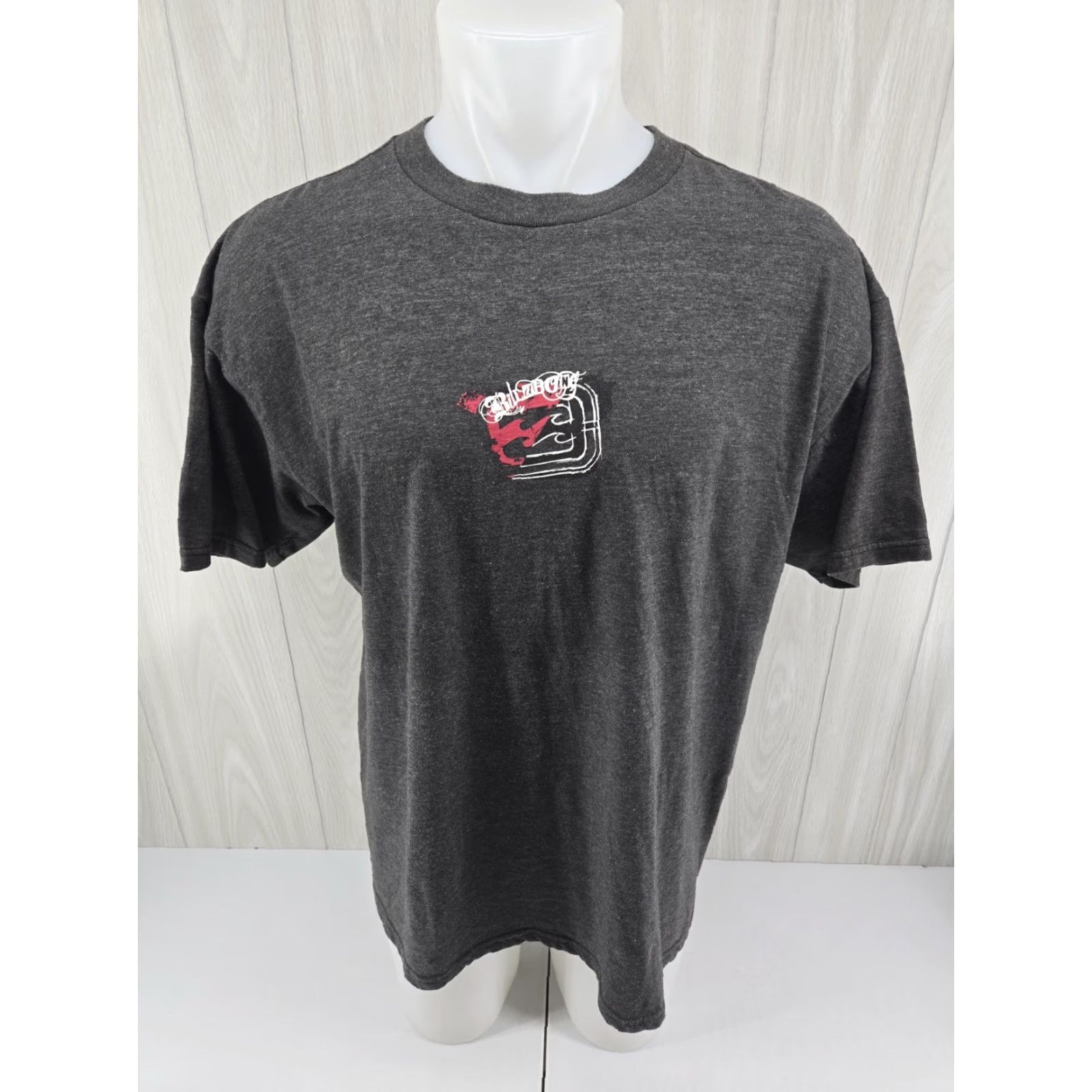 Billabong Billabong Men's XL T Shirt Graphic Logo Double Sided Gray Heather Shirt Mens XL Gray Heather Logo Double Sided Billabong T-Shirt Size US XL / EU 56 / 4 - 3 Thumbnail