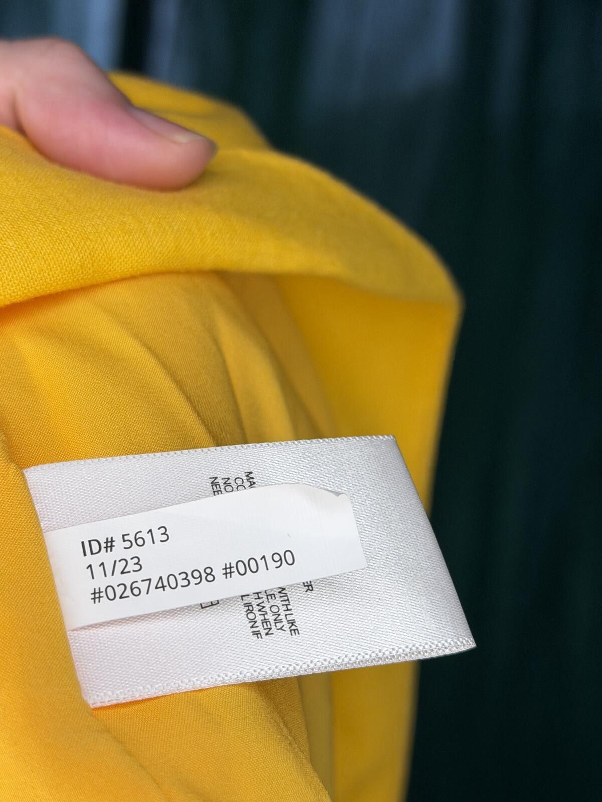 Express Express Yellow Linen Blend Blazer - Size L Size L / US 10 / IT 46 - 4 Thumbnail