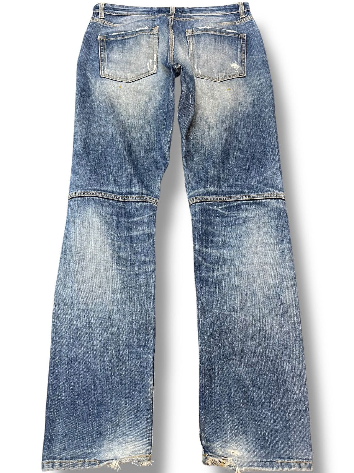 Le Grande Bleu (L.G.B.) Vintage Another Shop Faded Distressed Avantgarde Style Denim Size US 33 - 8 Thumbnail
