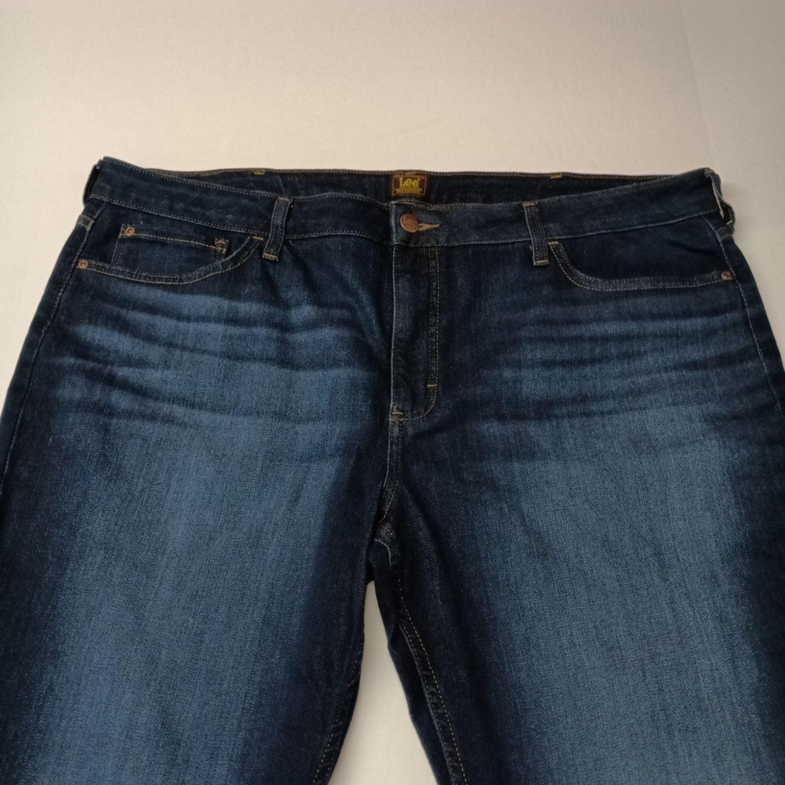 Lee Lee Straight Leg Jeans Women's 22 Medium Size 44x30 Blue Size 42" / US 20 - 5 Thumbnail