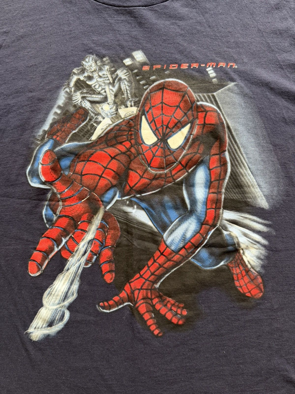 Vintage Vintage 2002 Spider-Man Movie Promo Tee Green Goblin Sz XL Size US XL / EU 56 / 4 - 2 Thumbnail