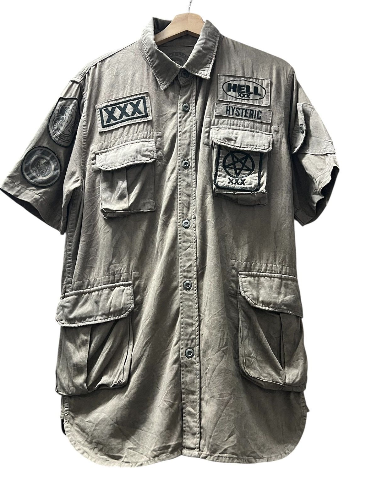 Hysteric Glamour Hysteric Glamour for rebel xxx button up short sleeve Size US M / EU 48-50 / 2 - 1 Thumbnail