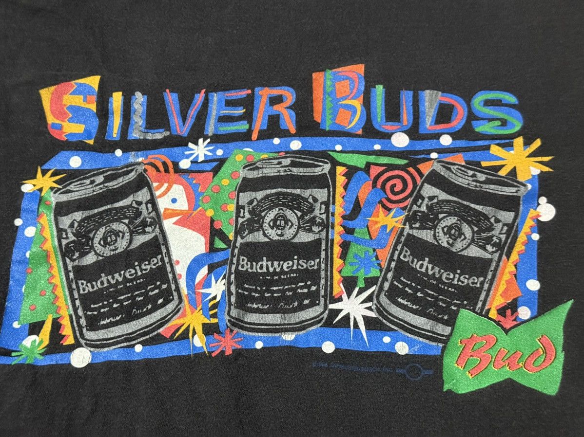 Vintage FADED VINTAGE 90s BUDWEISER SLIVER BUDS T SHIRT Size US L / EU 52-54 / 3 - 2 Thumbnail