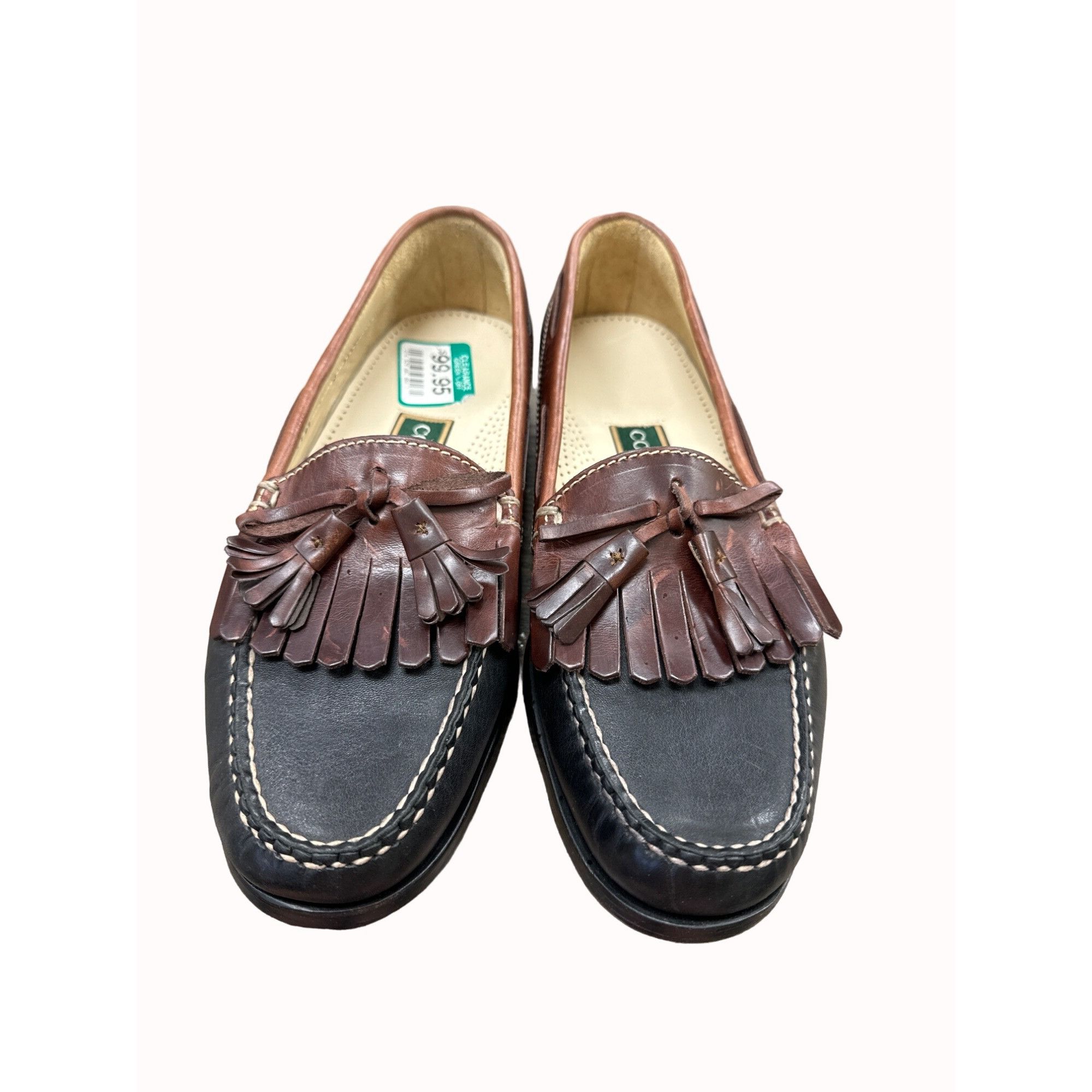 Cole Haan Cole Haan men’s brown leather tassel slip on loafer shoes 9D Size US 9 / EU 42 - 1 Thumbnail