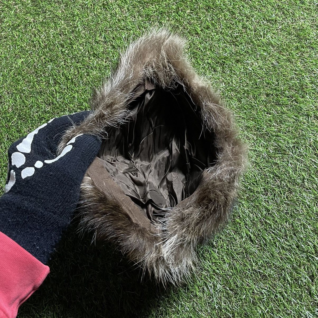 Vintage Vintage Y2K Fuzzy Mohair Beanie Dark Brown Alt Goth Logo OS Size ONE SIZE - 2 Thumbnail