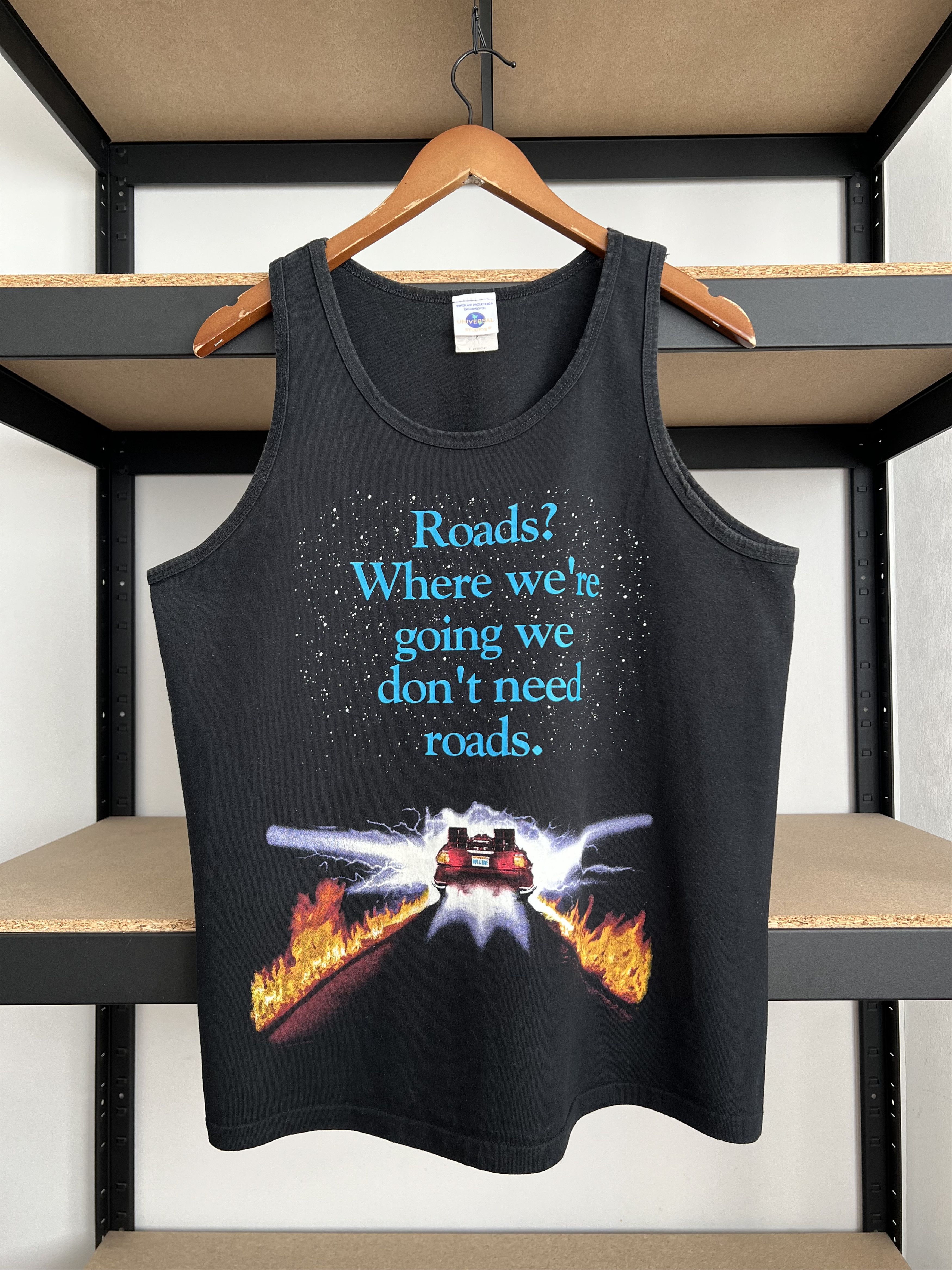 Universal Studios Vintage 90s Back to the Future Movie Tank Top T-shirt Size US L / EU 52-54 / 3 - 1 Thumbnail