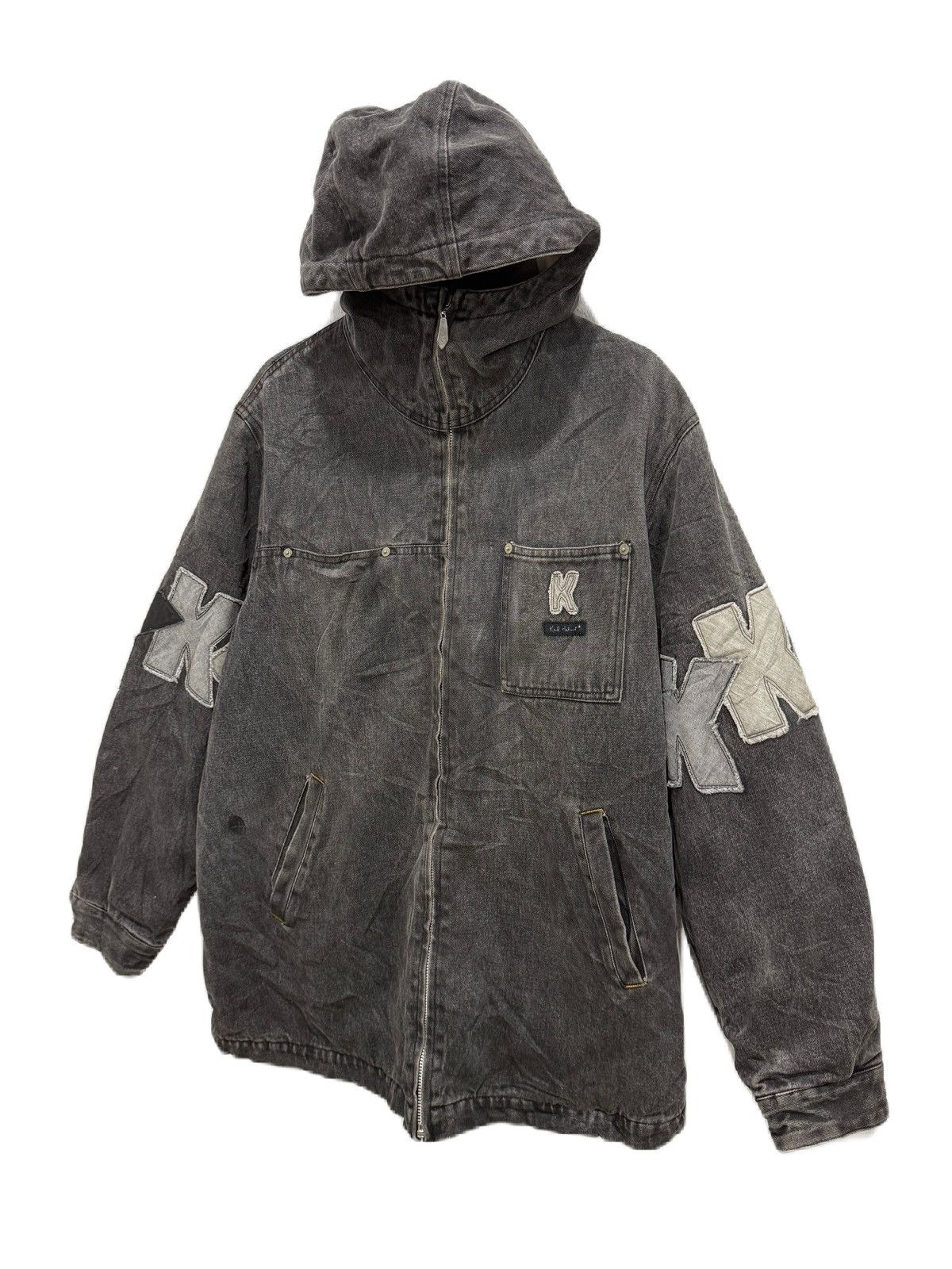 Karl Helmut JAPAN BRAND Karl Helmut Vintage Washed Denim Jacket K Patch Size US L / EU 52-54 / 3 - 1 Thumbnail