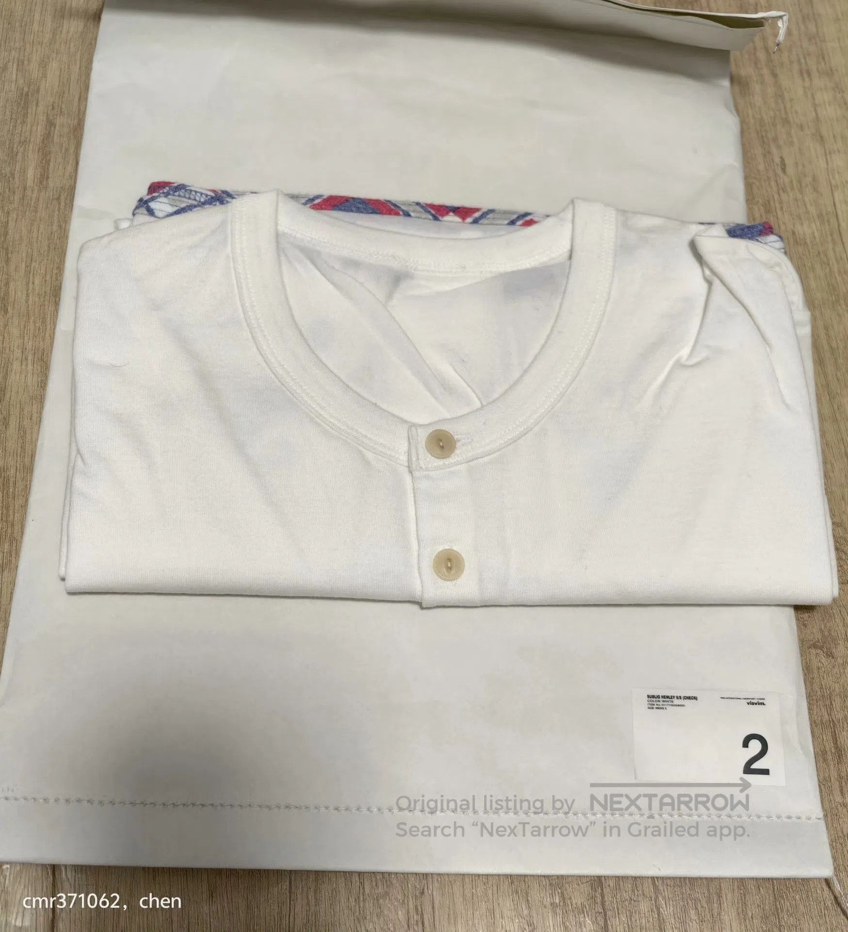 Visvim visvim 17ss Sublig Henley S/S Check. Size US M / EU 48-50 / 2 - 7 Thumbnail