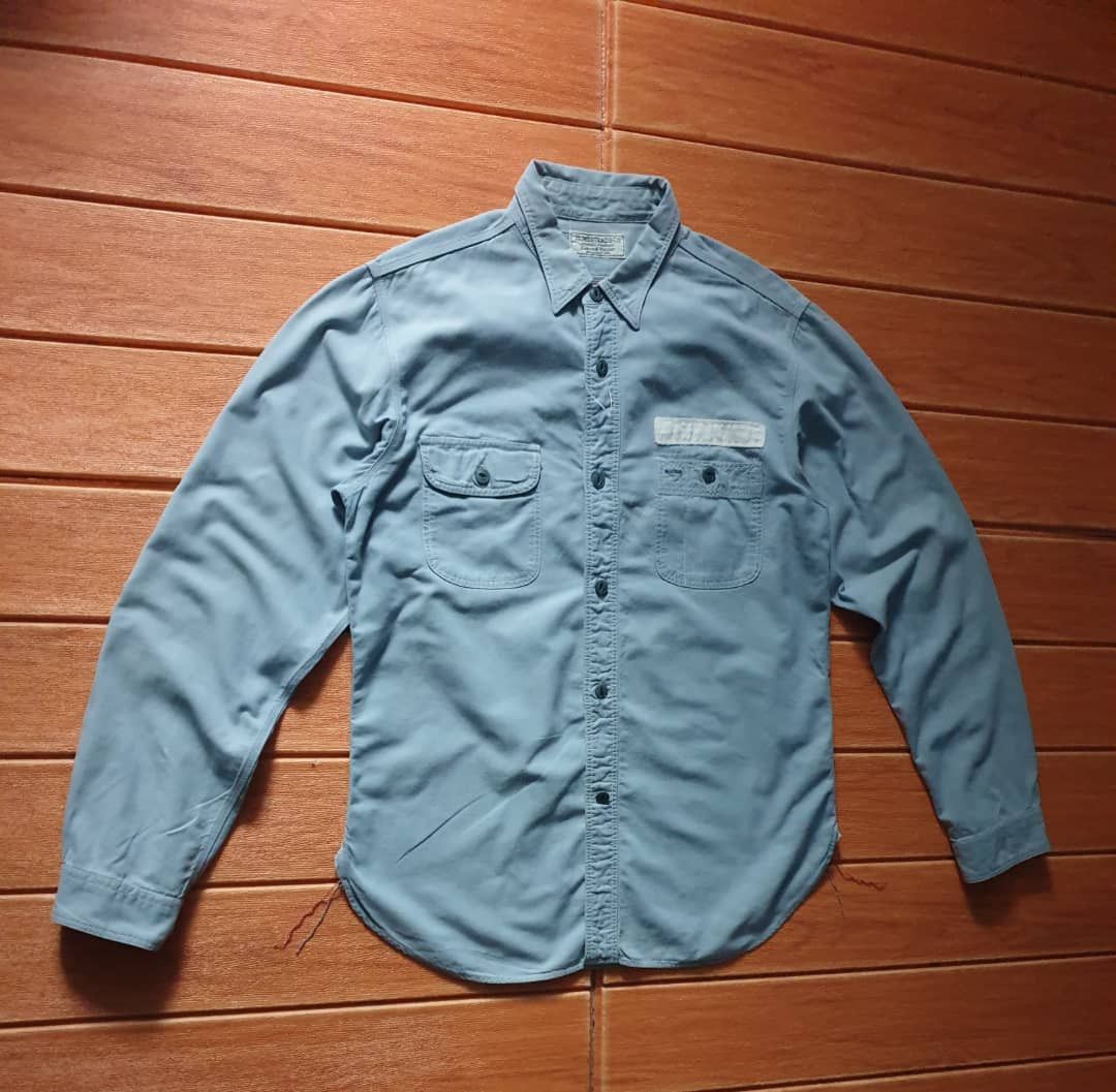 Japanese Brand 💥HOMESTEAD & CO By Journal Standard Selvedge Chambray Shirt Size US M / EU 48-50 / 2 - 7 Thumbnail