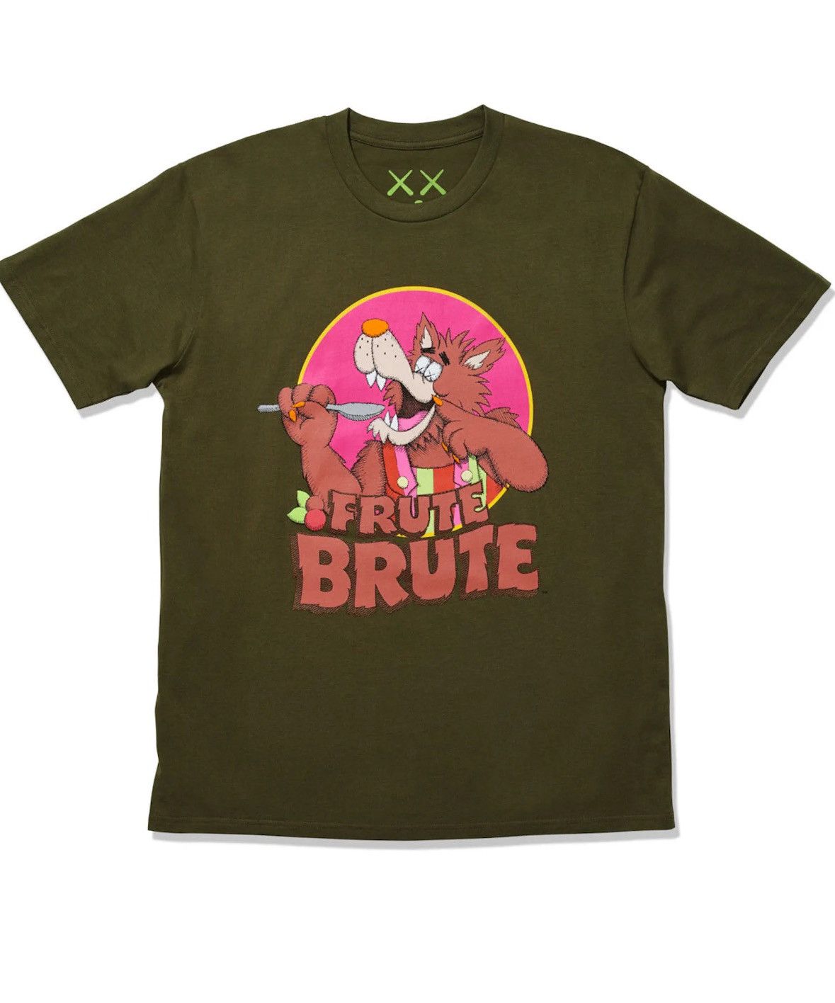 Kaws Kaws x Monsters Frute Brute T-shirt Olive Size US M / EU 48-50 / 2 - 2 Thumbnail
