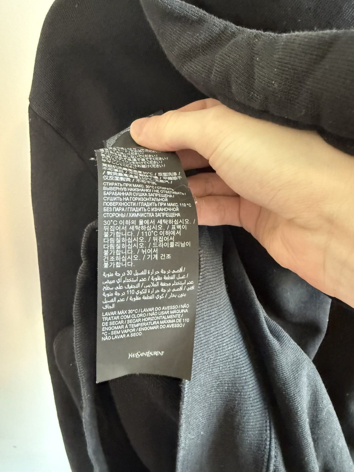 Saint Laurent Paris Black Saint Laurent Logo Hoodie Size US M / EU 48-50 / 2 - 10 Thumbnail