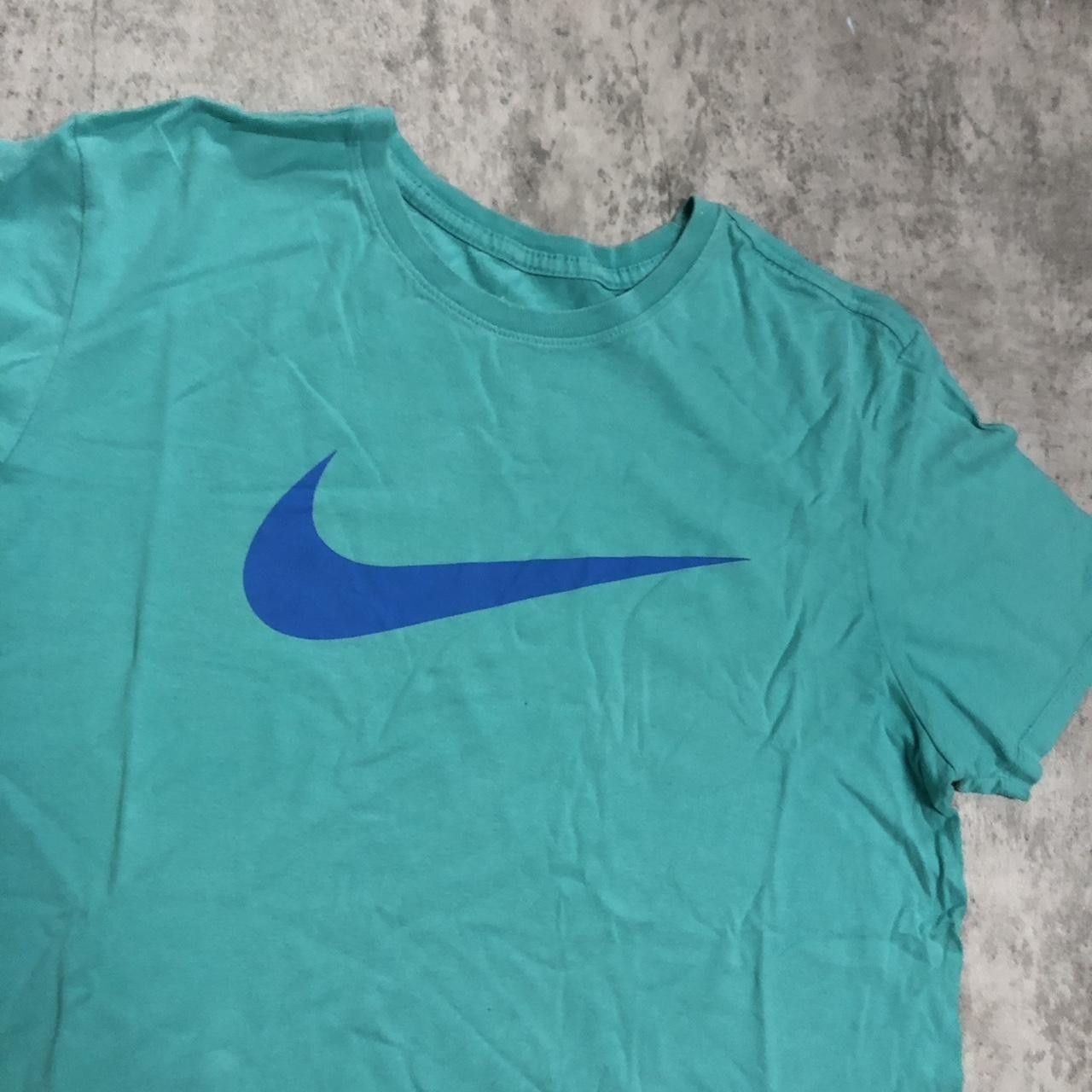 Nike Nike blue and green cotton tee Size US L / EU 52-54 / 3 - 2 Thumbnail