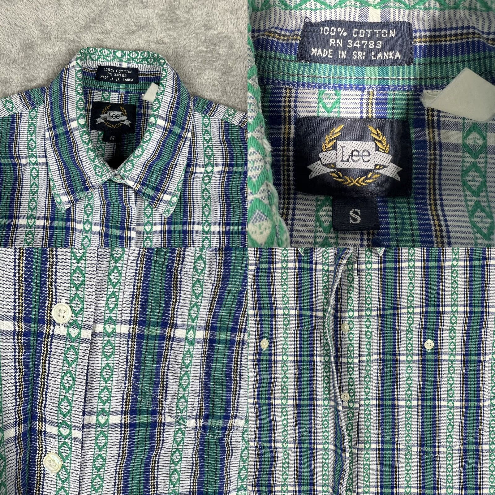 Lee VINTAGE Lee Women’s Western Cowboy Shirt Long Sleeve Button Up Size Small Green Size S / US 4 / IT 40 - 8 Thumbnail