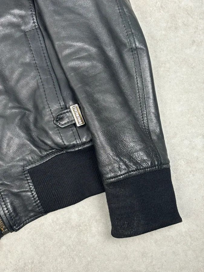 Dirk Bikkembergs AW2010 Bikkembergs Black Sheep Leather Bomber Jacket Size US S / EU 44-46 / 1 - 8 Thumbnail