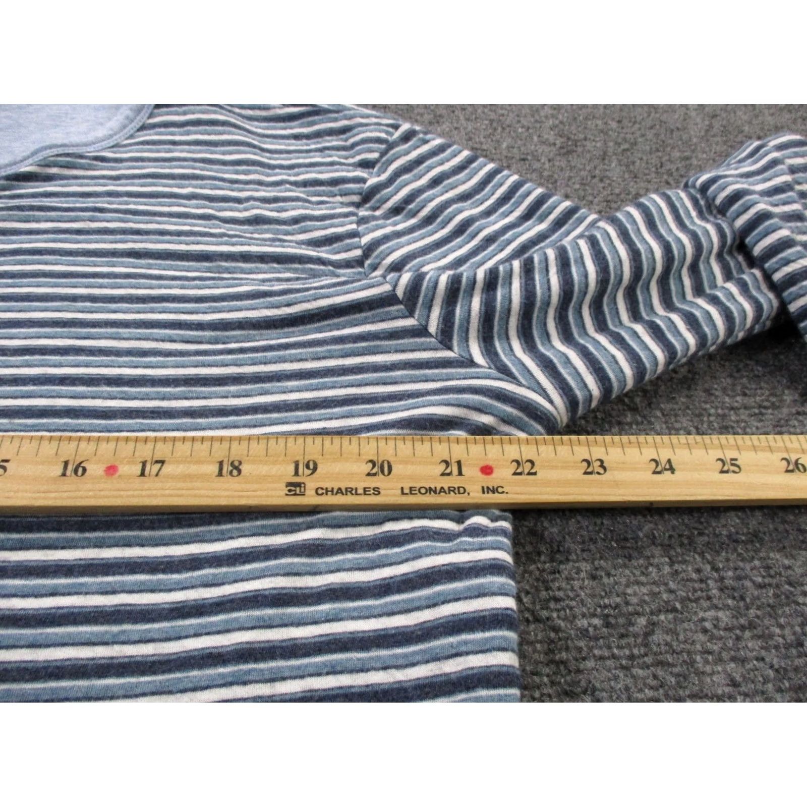 Faherty Faherty Sweatshirt Men M Blue Striped Reversable Pullover Crew Neck Hooded Pockets Thermal Casual Shirt Pullover Mens Clothing Size US M / EU 48-50 / 2 - 4 Thumbnail