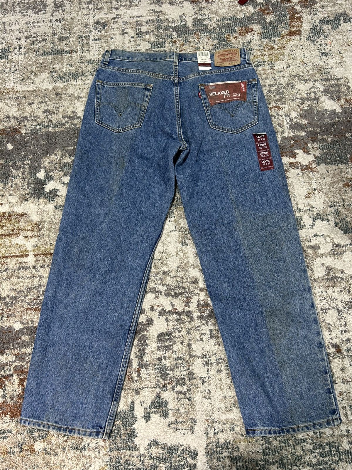 Levi's Vintage Y2k Levi’s 550 Relaxed Fit Denim Jeans Deadstock Size US 36 / EU 52 - 1 Thumbnail