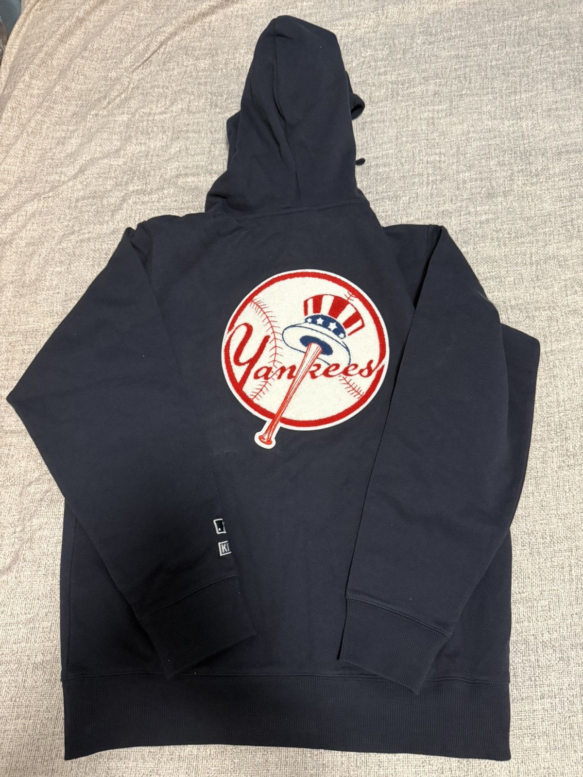 Kith MLB NY Yankees Logo Hoodie ヤンキース Kith x NY Yankees Striped Hoodie White Size Small Men's New