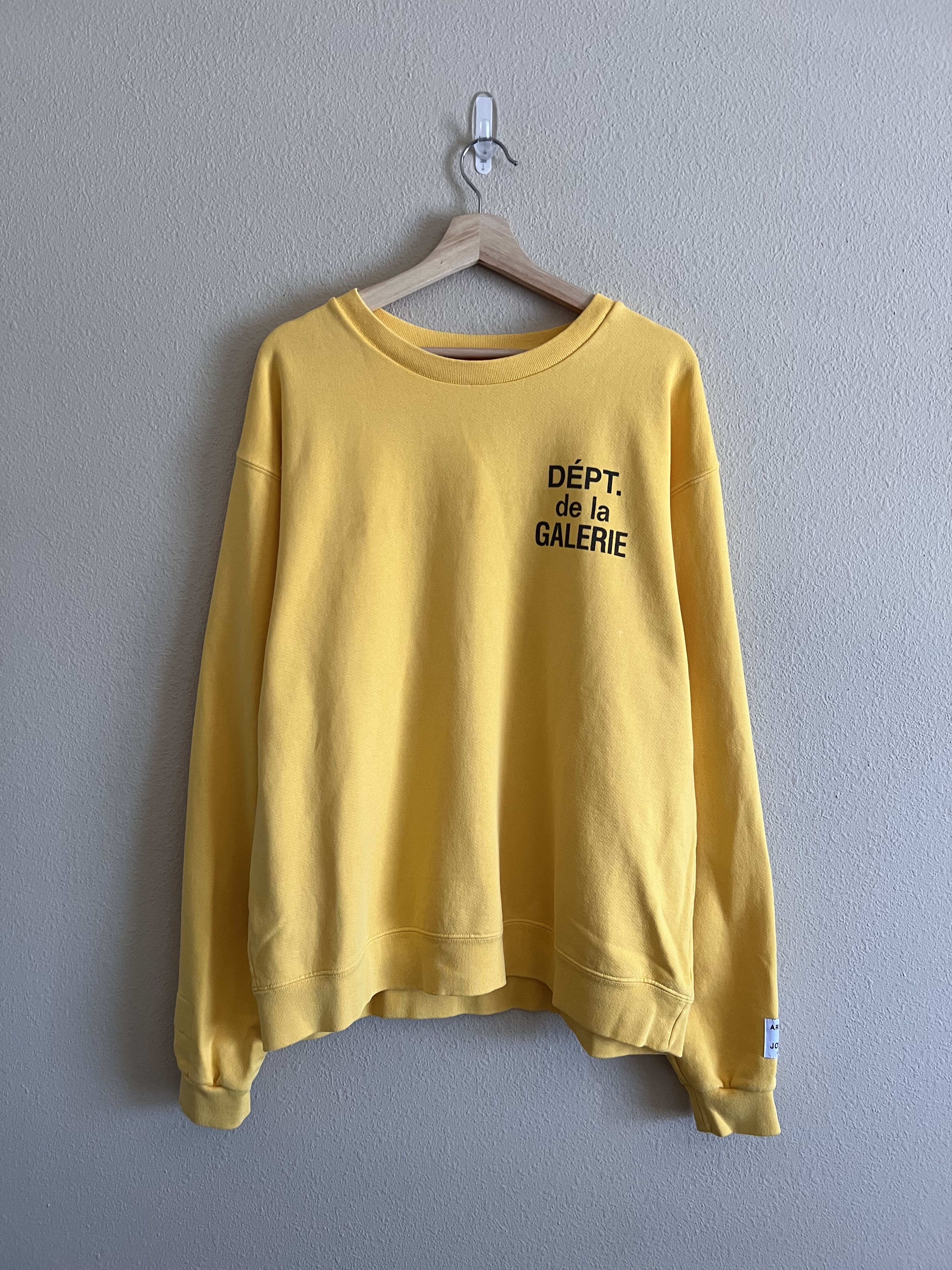 image of Gallery Dept. Art That Kills French Reversible Sweatshirt in Yellow, Men's (Size XL)