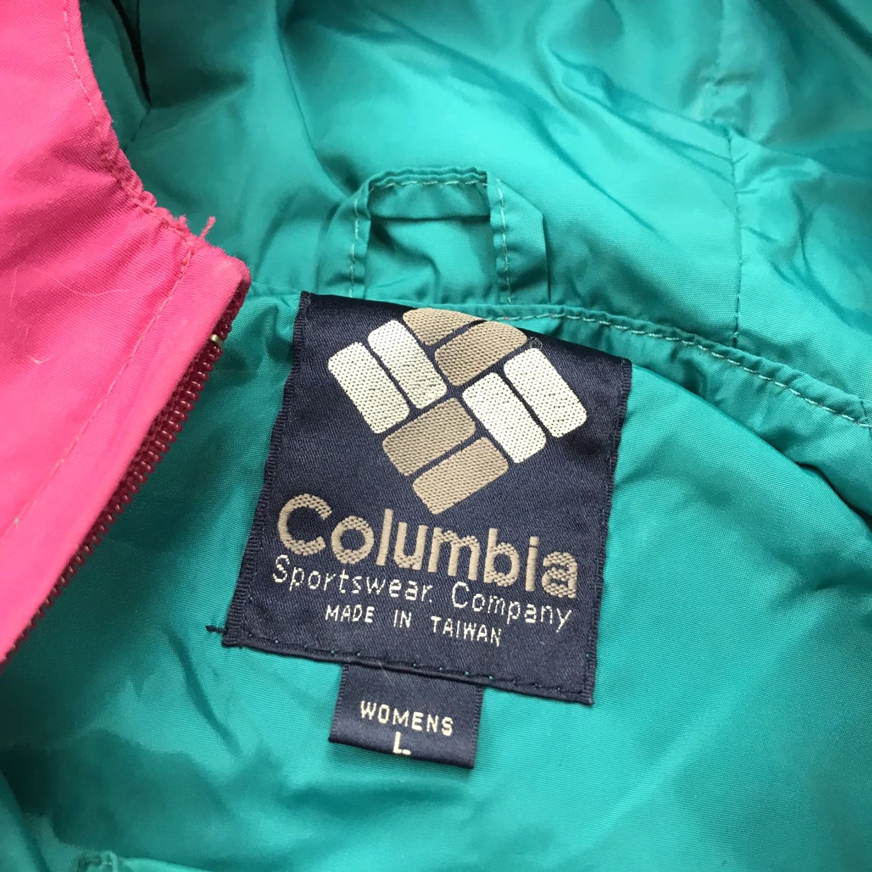 KangaROOS VINTAGE Columbia Jacket Womens Large Pink Purple Anorak Kangaroo Nylon 80s Size L / US 10 / IT 46 - 5 Thumbnail