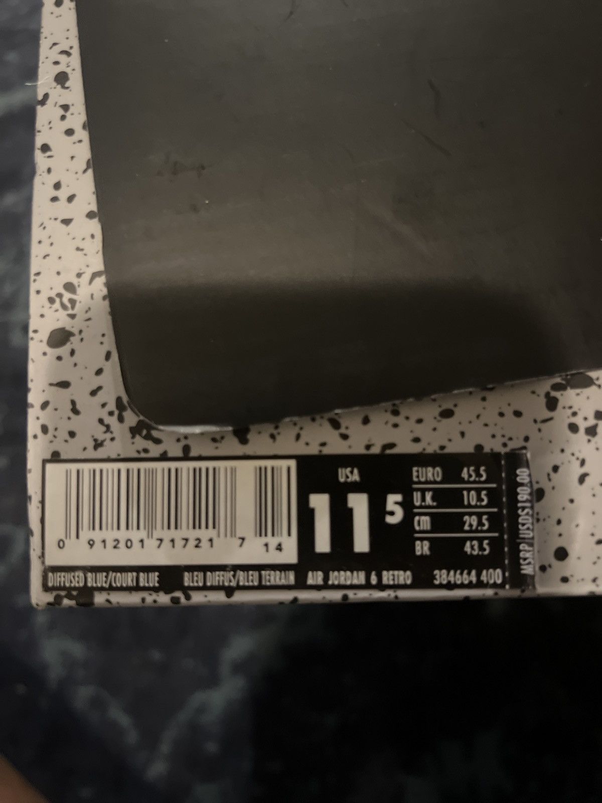 Jordan Brand × Nike Air Jordan 6 Retro “Diffused Blue” Size US 11.5 / EU 44-45 - 8 Thumbnail