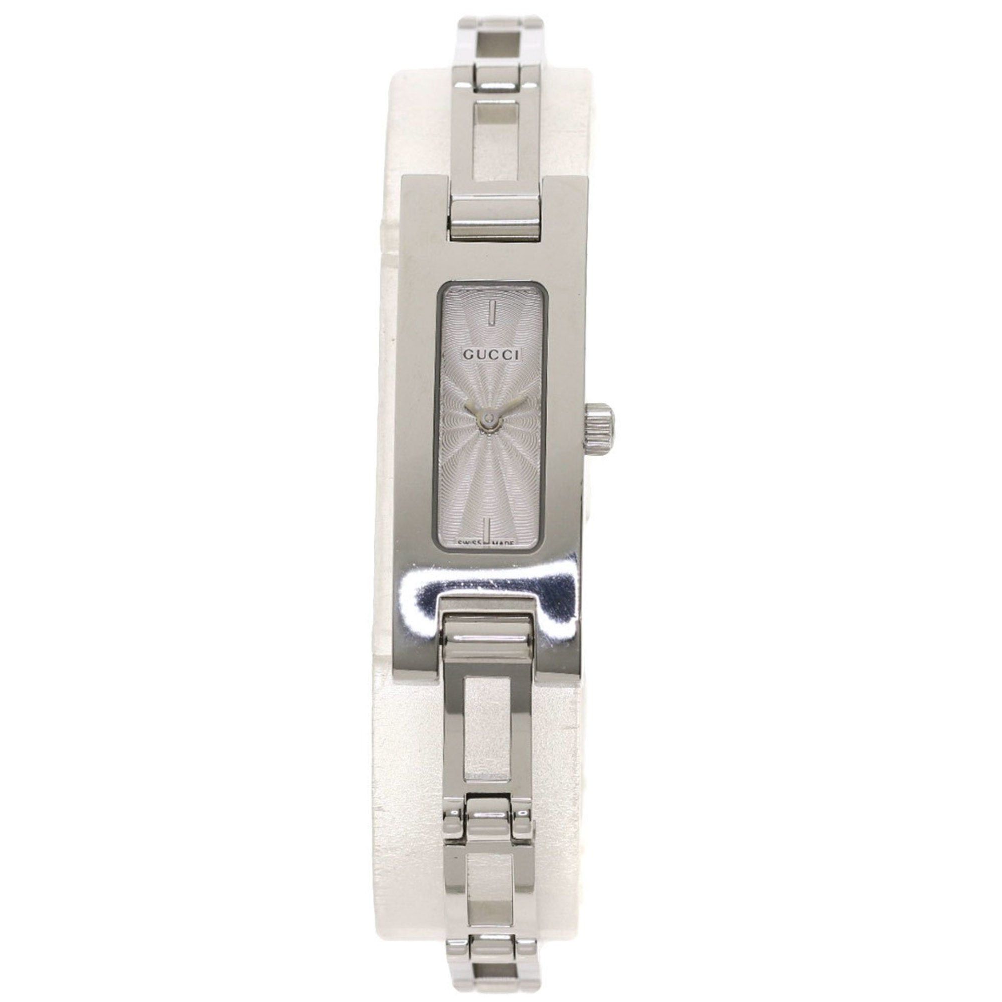 image of Gucci 3900L Square Face Watch Stainless Steel / Ss Ladies Gucci in Black, Women's