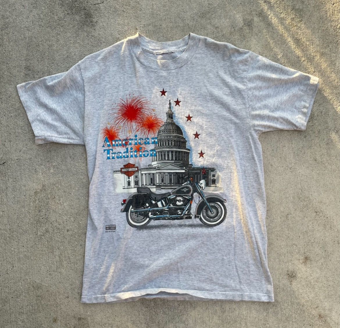 Harley Davidson Vintage 1995 Harley Davidson American Tradition Capitol Size US M / EU 48-50 / 2 - 5 Thumbnail