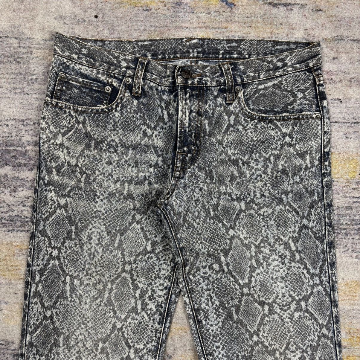PPFM Ppfm Snake skin print flared / bootcut denim pants Size US 32 / EU 48 - 4 Thumbnail