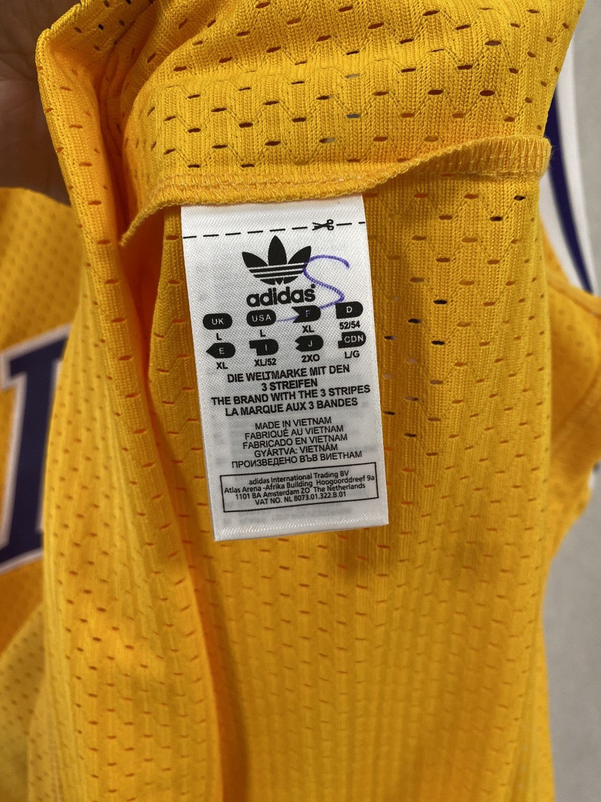 Adidas Adidas Originals Los Angeles Lakers Johnson Swingman Jersey Size US L / EU 52-54 / 3 - 10 Thumbnail