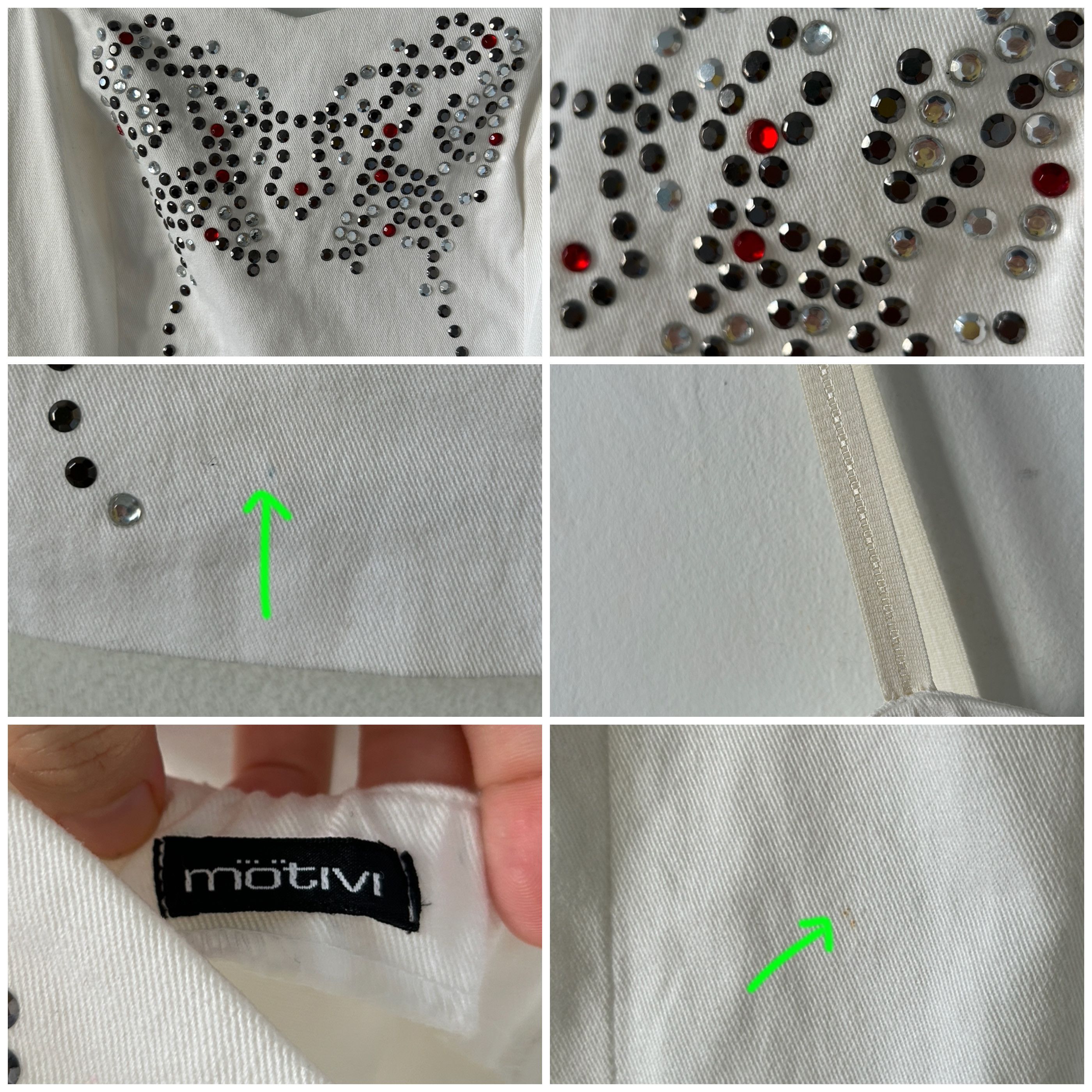Vintage Vintage rhinestone white pencil slip mini dress Size XS / US 0-2 / IT 36-38 - 9 Thumbnail