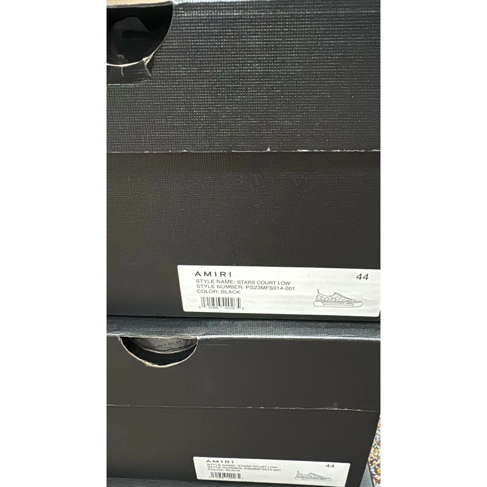 Amiri o1rshd1 Q:2 / Stars Court Low-Top Sneakers in Black Size US 11 / EU 44 - 12 Thumbnail