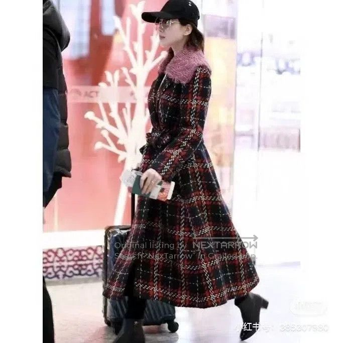 Miu Miu Miu Miu 38 Wool collar plaid coat Size M / US 6-8 / IT 42-44 - 8 Thumbnail