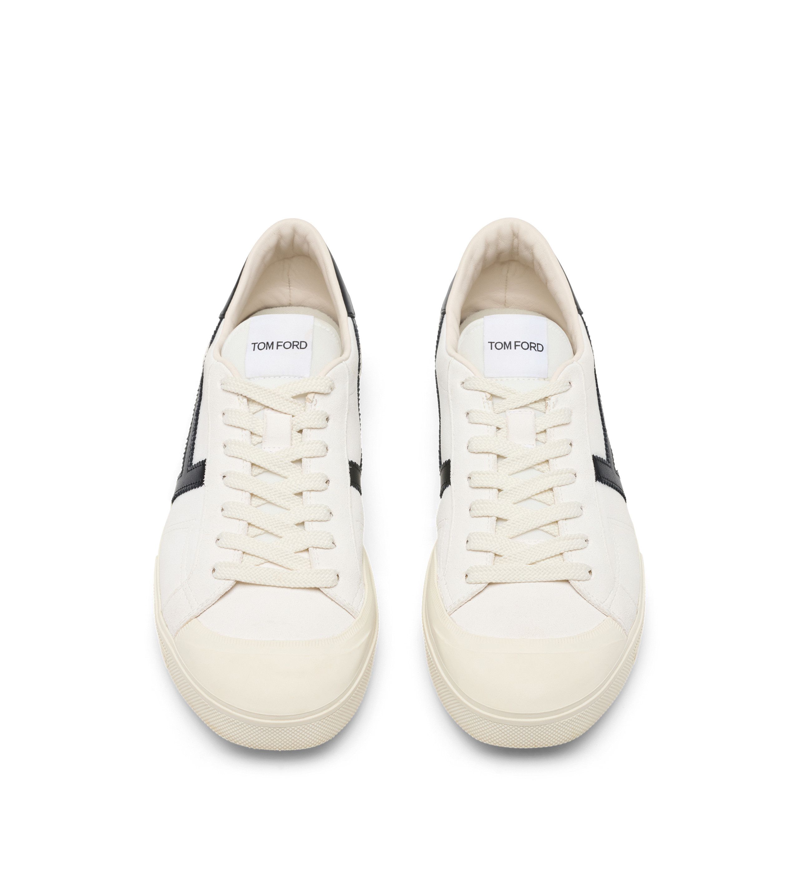 Tom Ford o1s22i1n0125 Leather Sneakers in White & Black Size US 11 / EU 44 - 3 Thumbnail