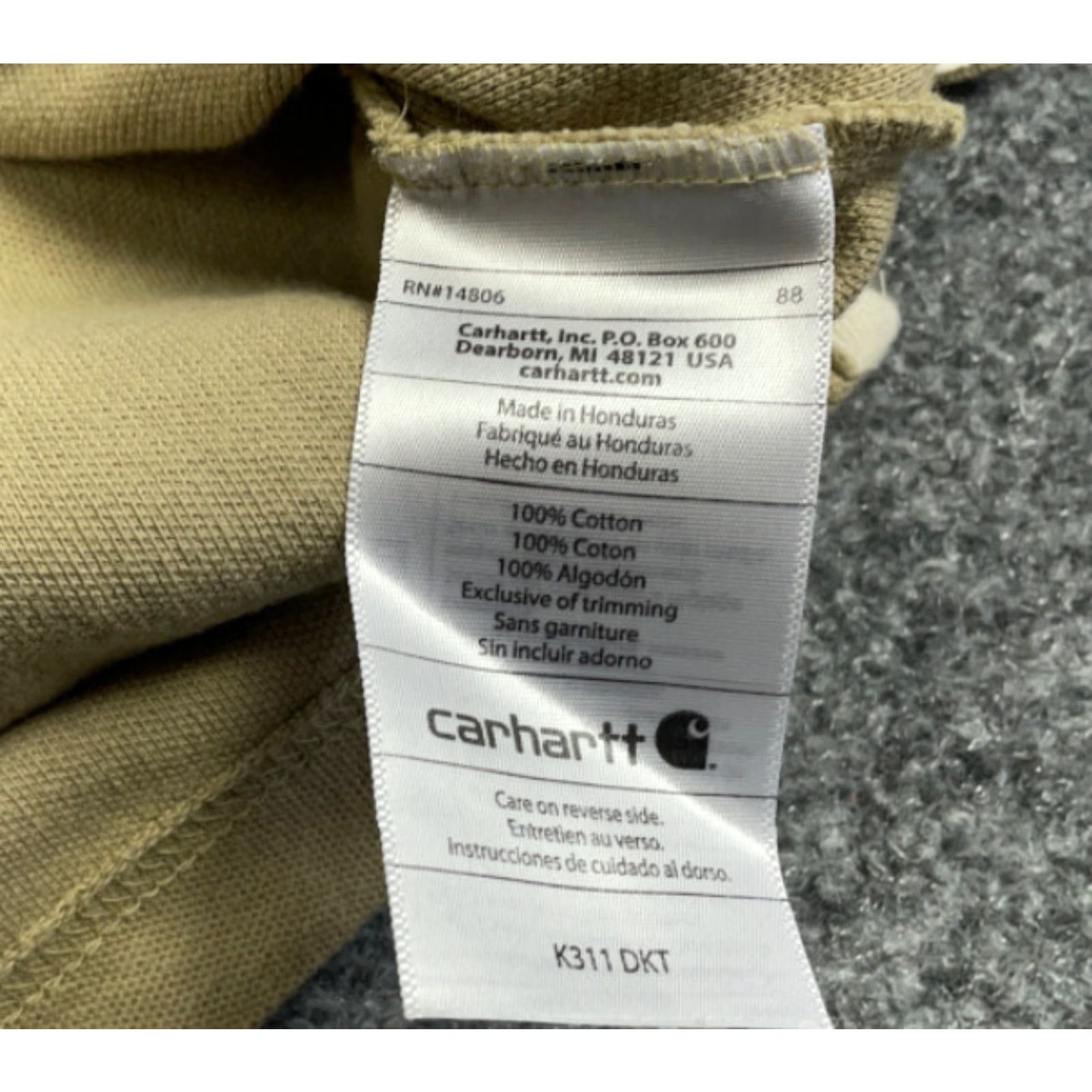 Carhartt Carhartt Polo Shirt Adult Medium Beige Solid Cotton Classic Preppy Mens Size US M / EU 48-50 / 2 - 6 Thumbnail