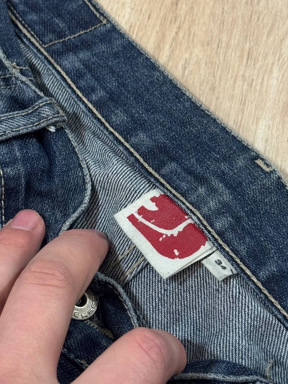 Levi's Vintage Hooch Levi’s Style Baggy Fit Buckle Back Denim Pants Size US 34 / EU 50 - 6 Thumbnail