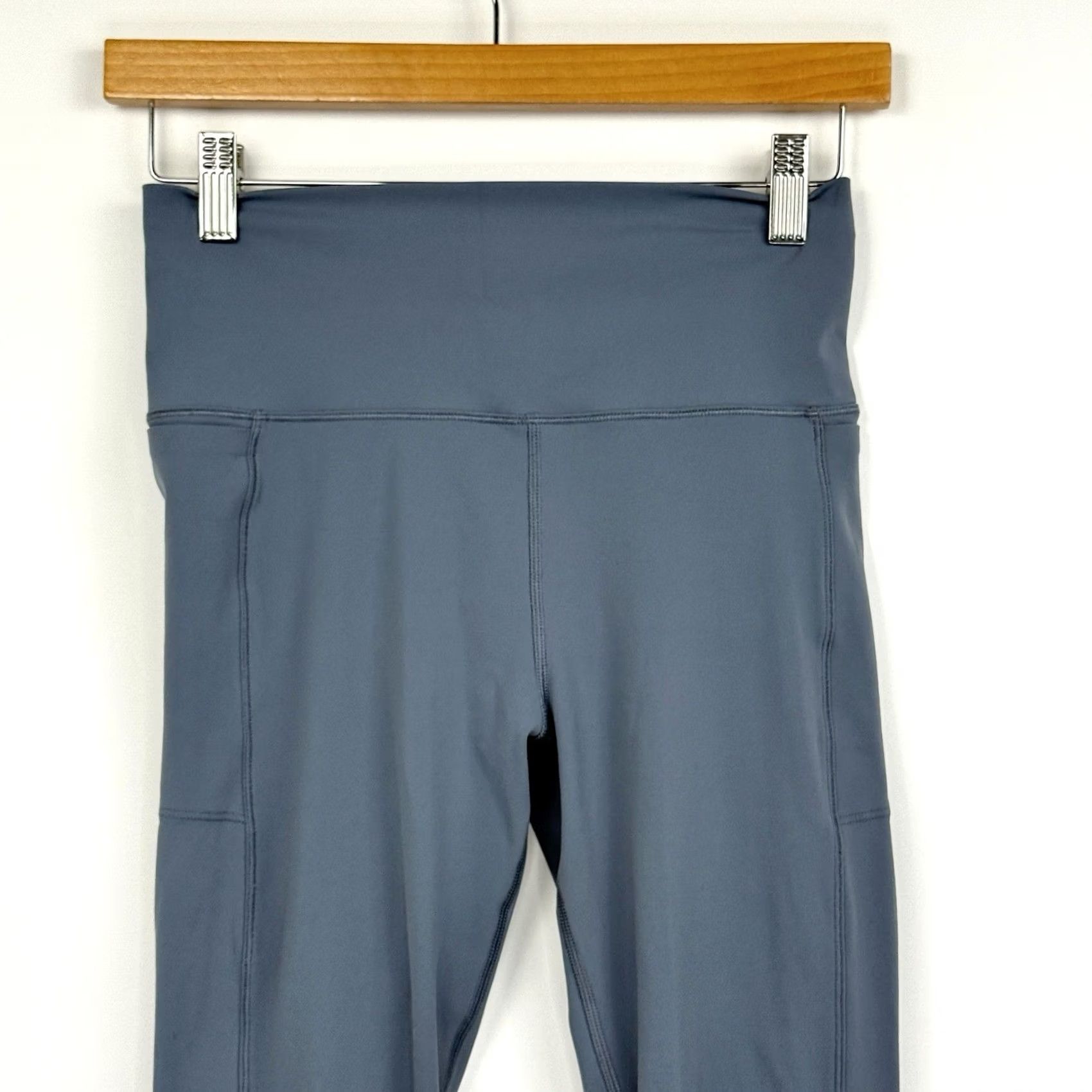 Vuori Vuori Womens Small Studio Pocket Legging Blue Performance Athleisure Leggings Slim Pocket Summer Fall Spring Winter Athletic Size 28" / US 6 / IT 42 - 2 Thumbnail