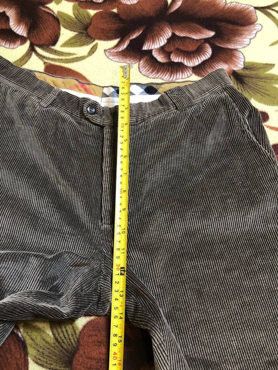 Burberry Vintage 90s Burberry Chunky Corduroy Pants Mens Size US 28 / EU 44 - 14 Thumbnail