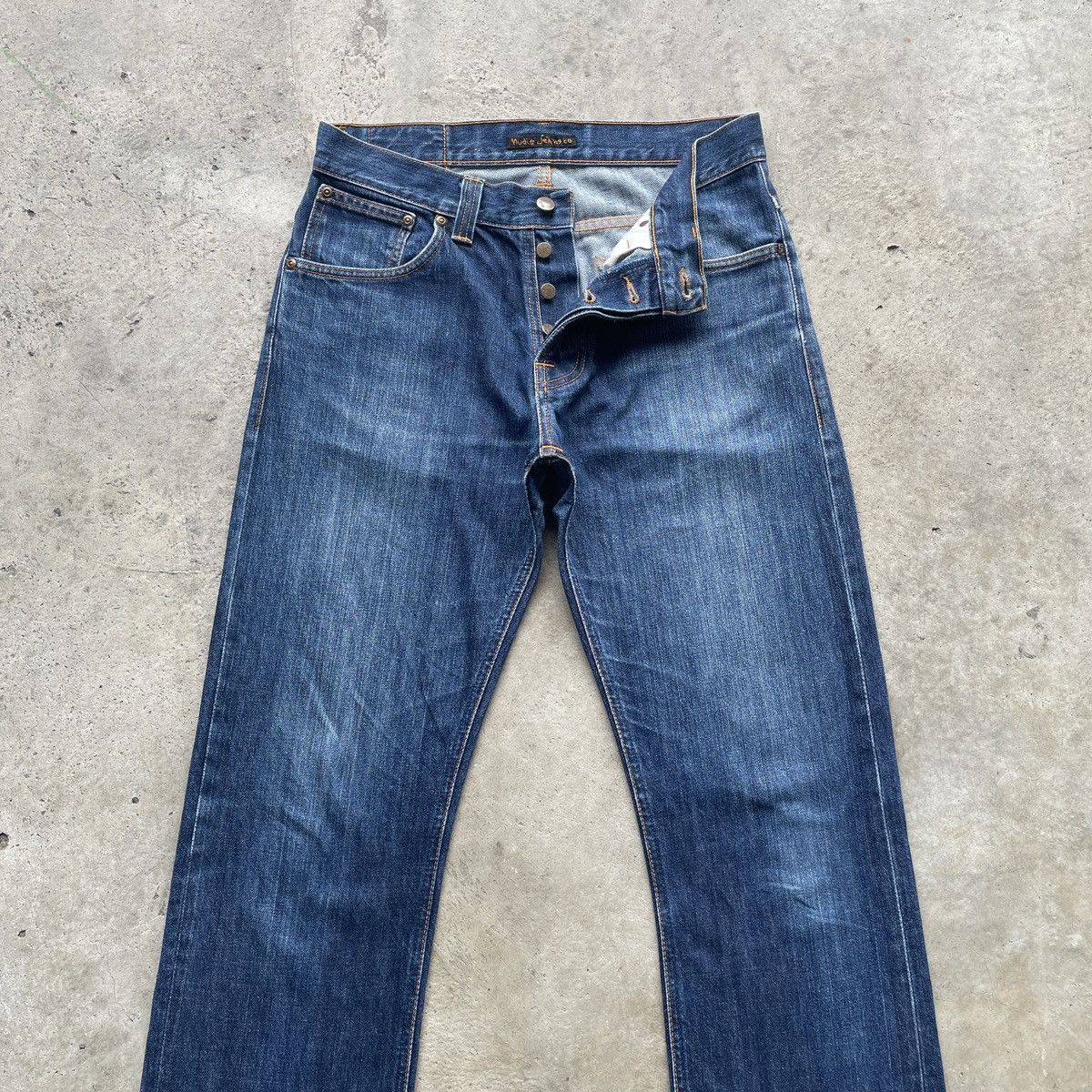 Nudie Jeans W32x31 Vintage Nudie Jeans Faded FlyButton Denim Pants Size US 32 / EU 48 - 3 Thumbnail