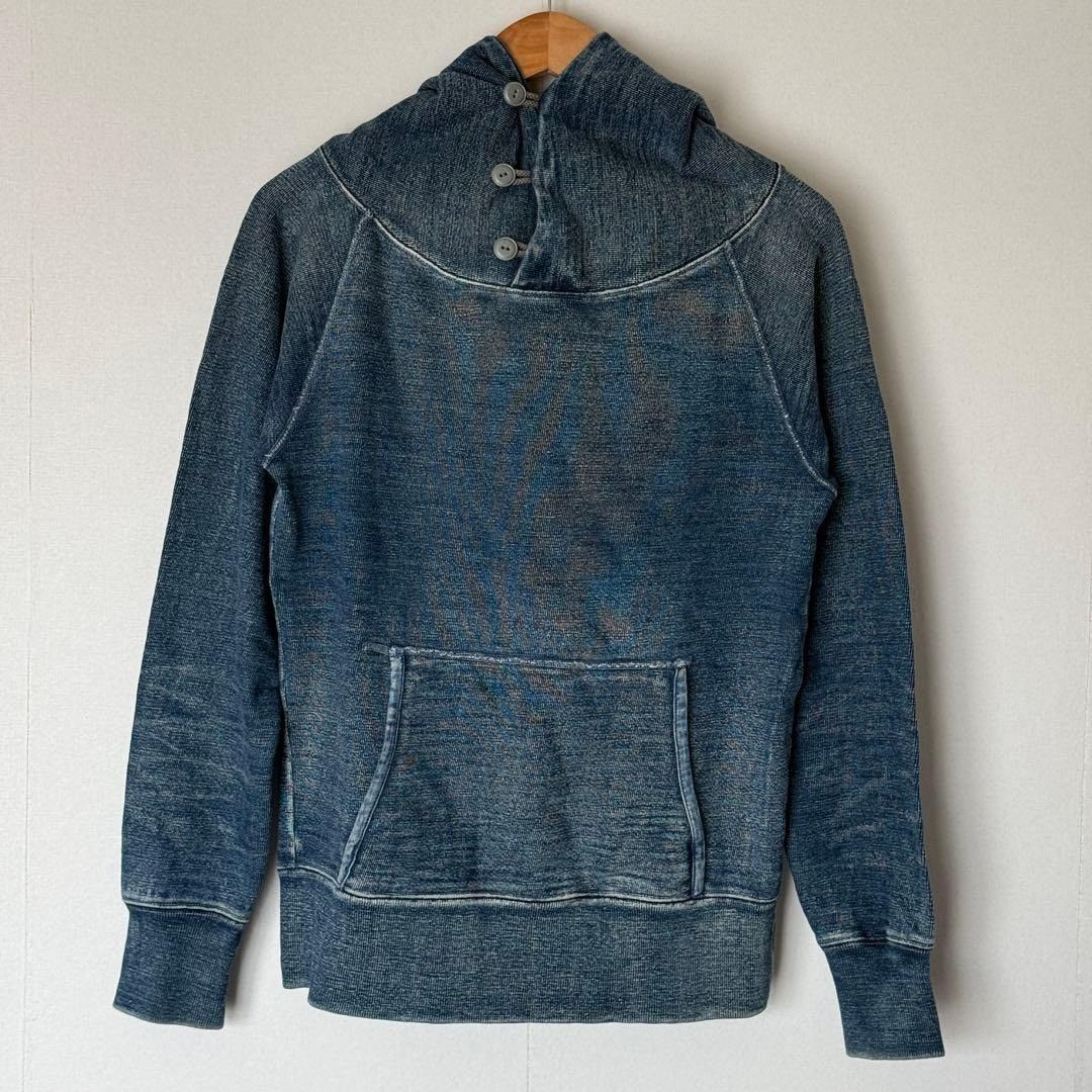 Kapital 🔥 RARE! KAPITAL INDIGO DYE HOODIE sweatshirt Size US L / EU 52-54 / 3 - 1 Thumbnail