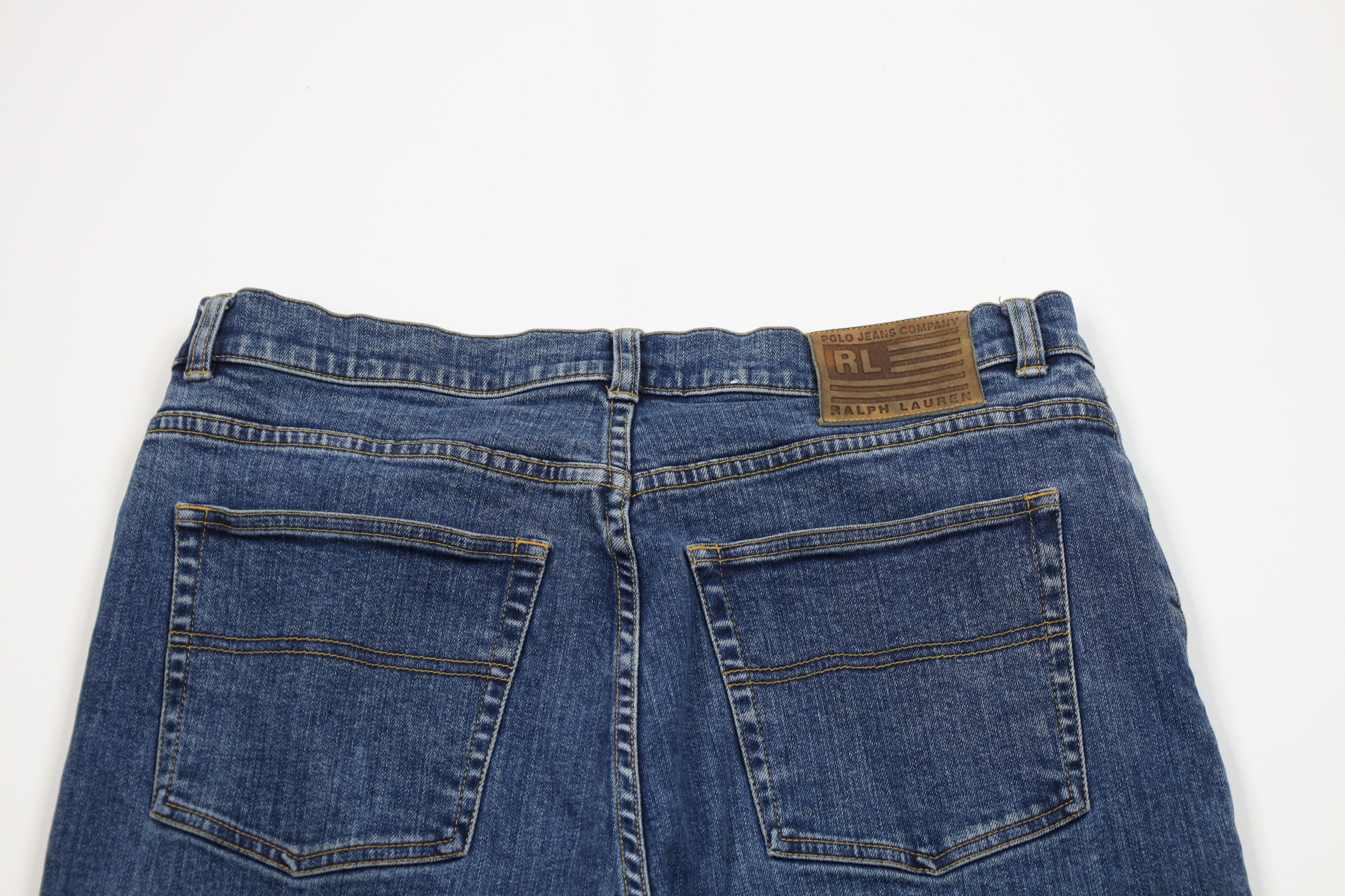 Polo Ralph Lauren Vintage 90s Ralph Lauren Spell Straight Leg Denim Jeans Blue Size 36" / US 14 / IT 50 - 10 Thumbnail
