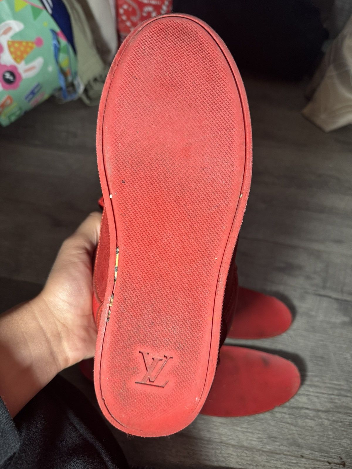 Kanye West × Louis Vuitton Used LV Louis Vuitton Kanye West Don Red Low U.S.: 8.5-9 Size US 7 / EU 40 - 5 Thumbnail