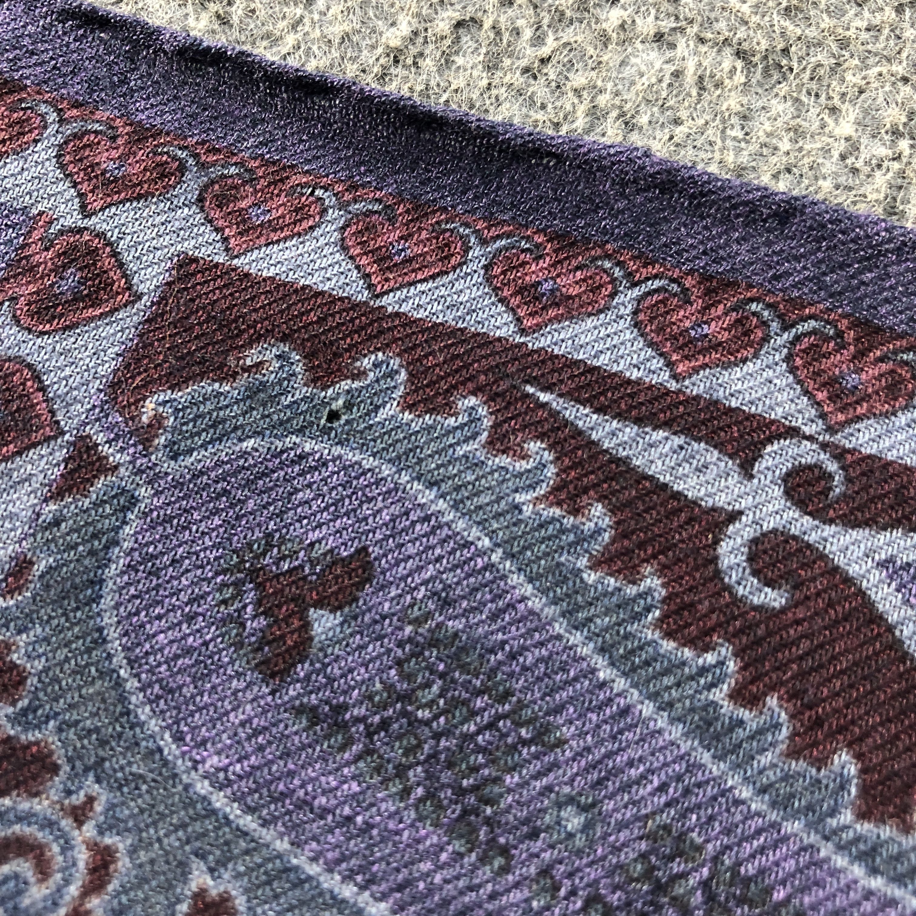 Etro Etro Paisley Silk/Wool Stole Scarf Muffler Neckwear V2949 Size ONE SIZE - 11 Thumbnail